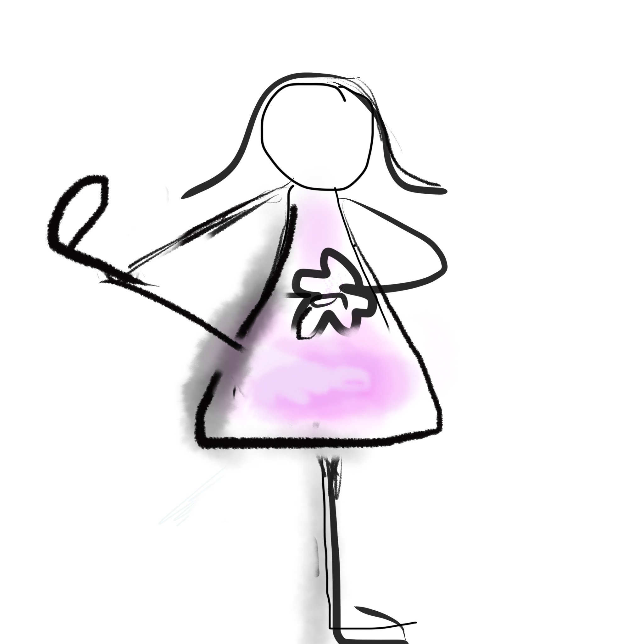 2048x2048 Yoga Girl Hand To Big Toe Pose L Pedersen Art Studio