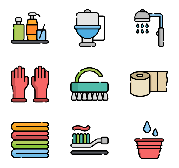 600x564 Toilet Icons