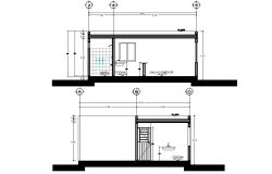 250x160 Toilet Plan And Section Detail Dwg