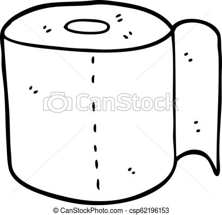 450x436 Line Drawing Cartoon Toilet Roll