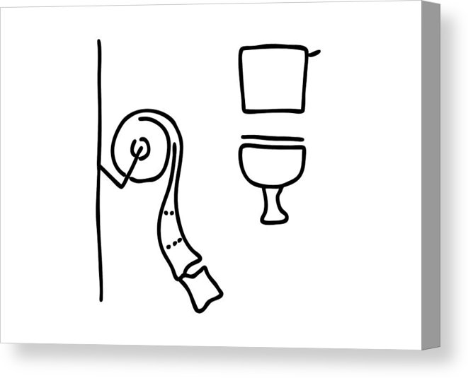 661x535 Toilet Canvas Print Canvas Art