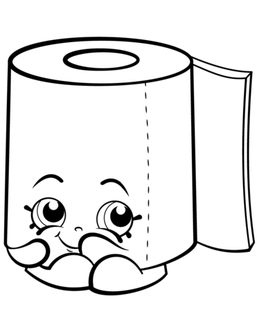 371x480 Sweat Leafy Roll Of Toilet Paper Shopkin Coloring