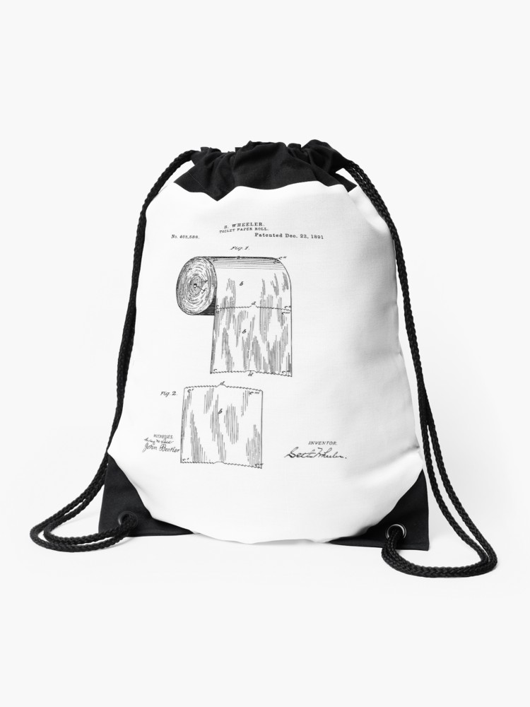 750x1000 Toilet Paper Patent Drawstring Bag