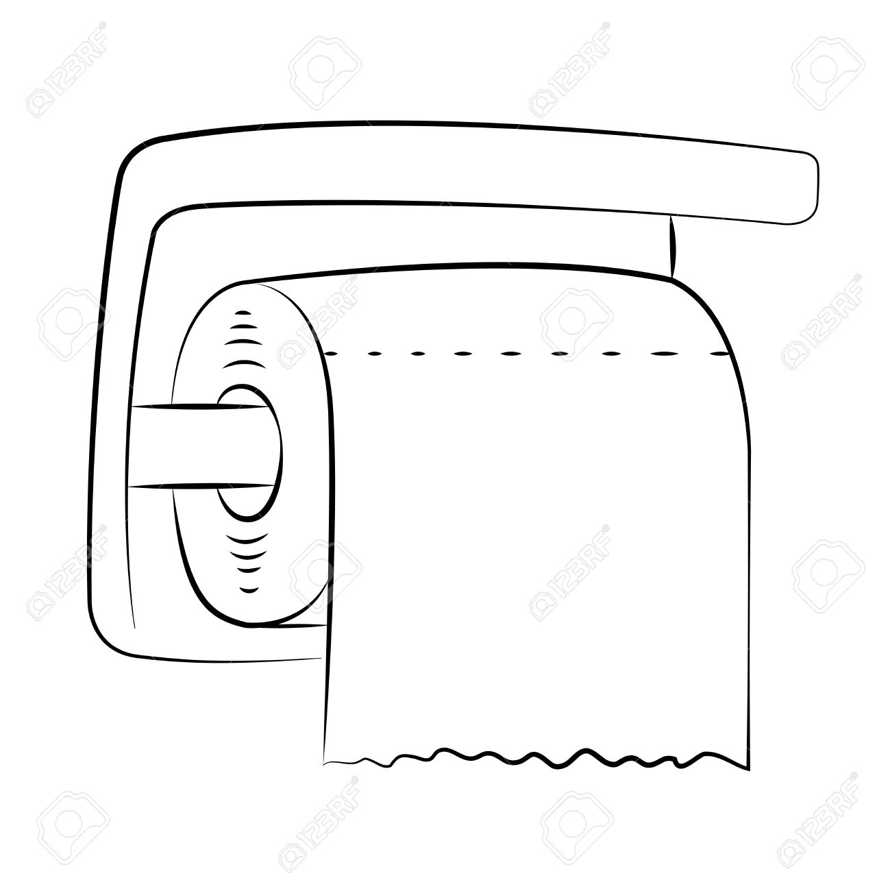1299x1300 Toilet Paper Clipart Black And White