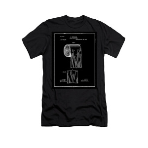 300x300 Toilet Paper Roll Patent White T Shirt For Sale