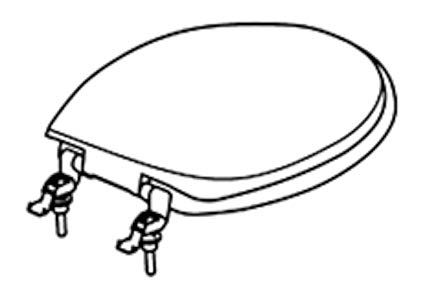 425x294 Thetford White Toilet Seat And Cover Assembly