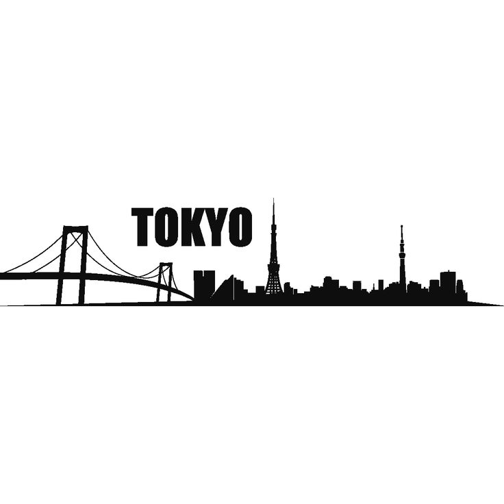 736x736 Tokyo Drawing Skyline Icon For Free Download