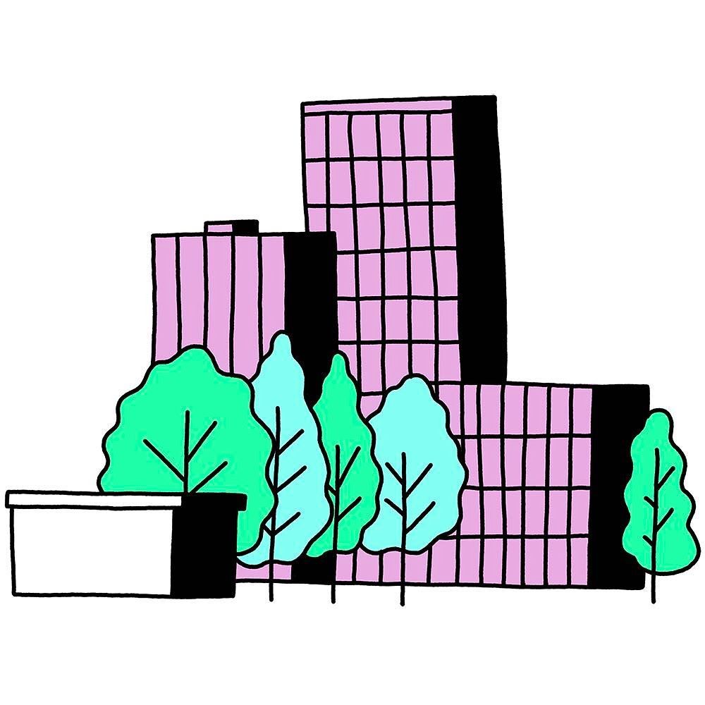 1000x1000 Tree Buildings