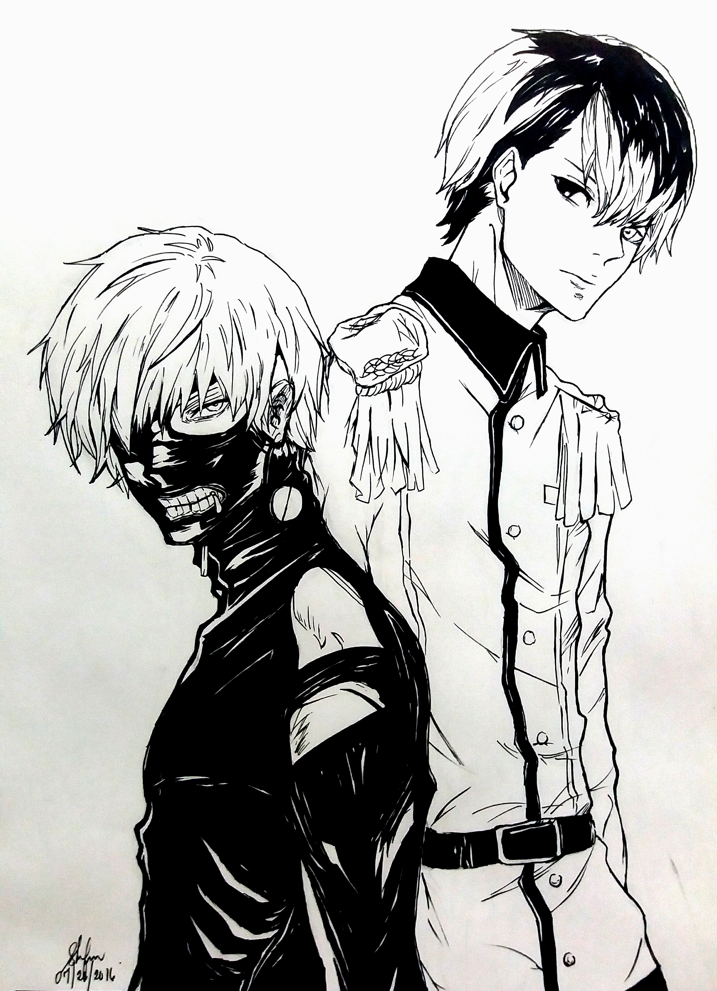 2322x3210 Tokyoghoul Kenkaneki Haisesasaki Gallery