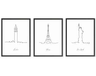 340x270 Paris Drawing Etsy