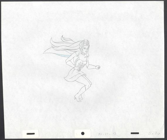 570x476 She Ra Princess Of Power Animation Cell Drawing Filmation Etsy