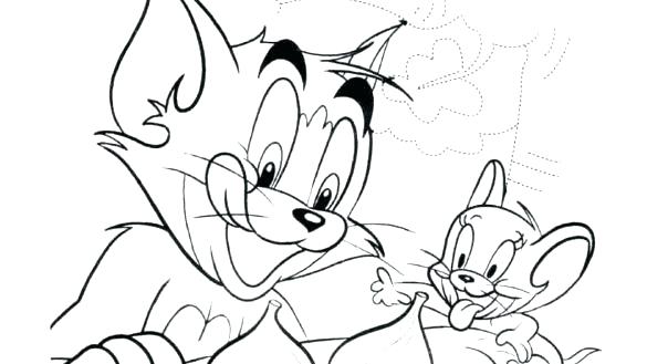 585x329 Printable Coloring Pages Tom And Jerry Books Alluring With C Book