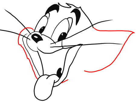 450x339 step how to draw tom from tom and jerry drawing lesson