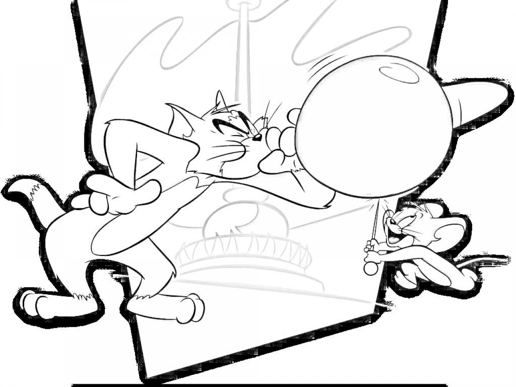 1024x768 Tom And Jerry Drawing