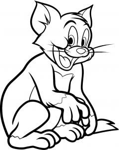 240x302 how to draw tom the cat from tom and jerry tom jerry cartoon