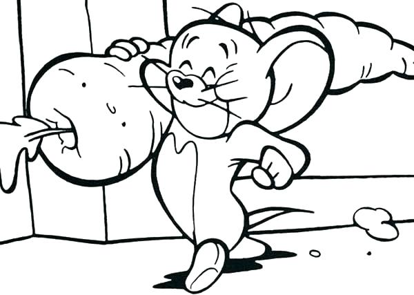 600x427 Tom And Jerry Coloring Pages Online
