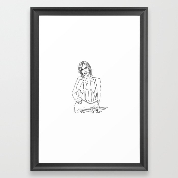 700x700 Tom Petty Free Fallin' Framed Art Print