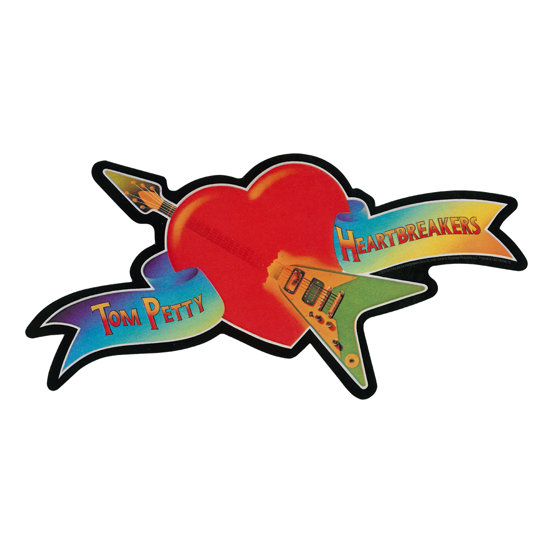 1100x1100 Tom Petty Heartbreaker Sticker Liquid Blue