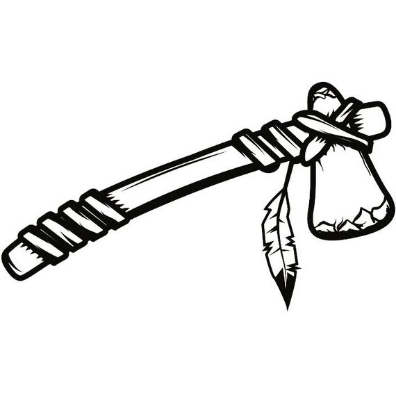 570x570 Tomahawk Drawing Free Download