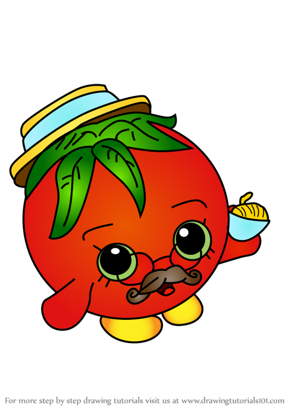 565x800 Learn How To Draw Papa Tomato From Shopkins
