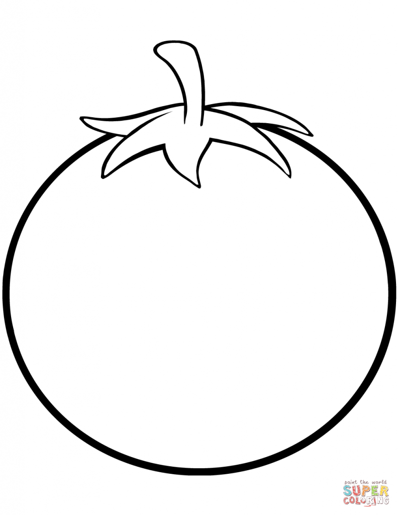 792x1024 Tomato Drawing Free Download
