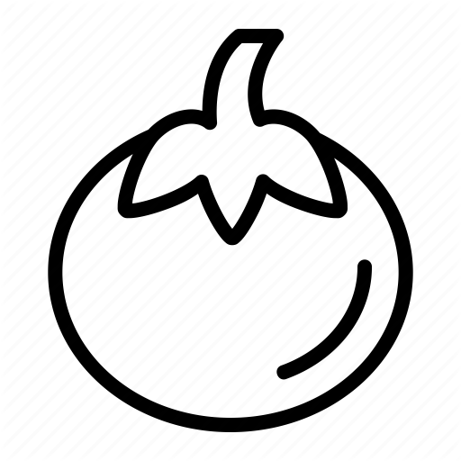 Tomato Line Drawing Free download on ClipArtMag