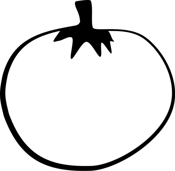 600x587 Tomato Line Art Free Vector In Open Office Drawing