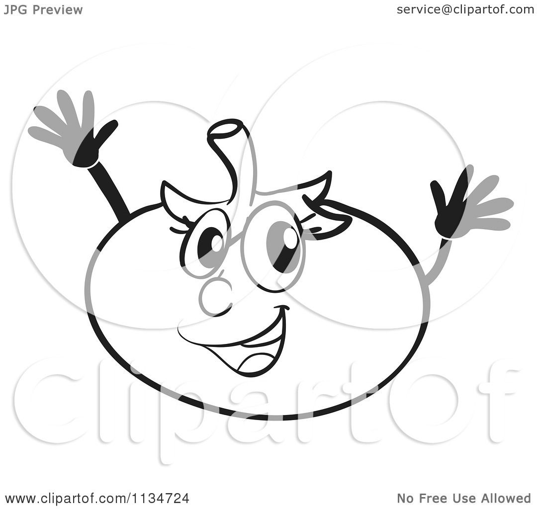 1080x1024 Cartoon Of A Black And White Cheering Tomato