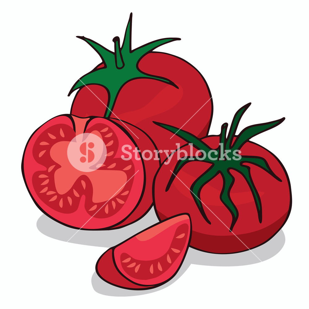 1000x1000 isolate ripe tomato vegetable on white background close up