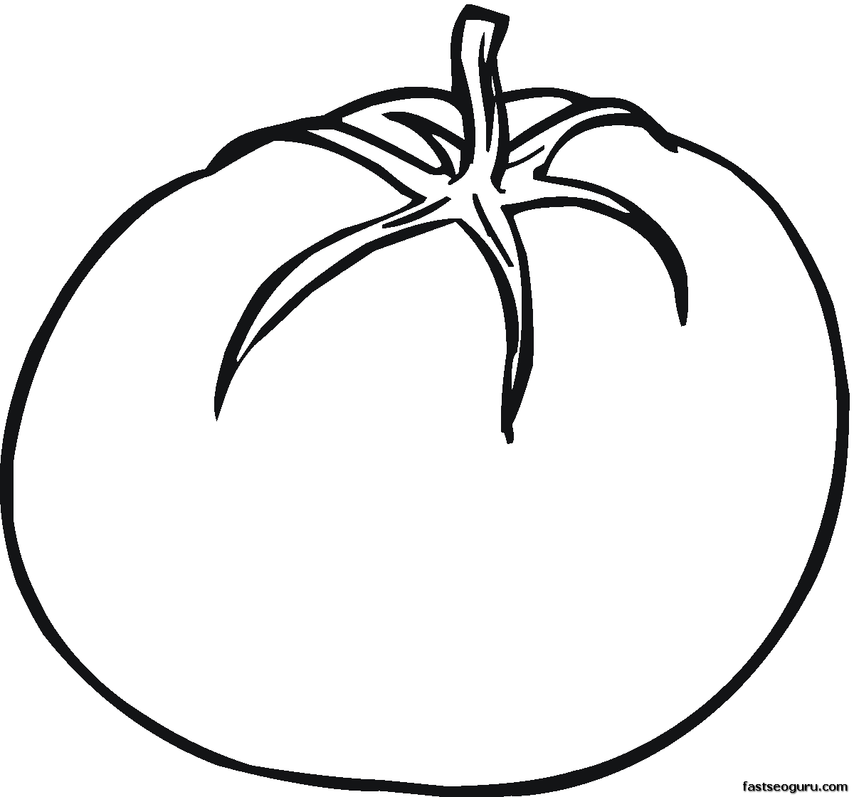 1200x1120 Tomato Slice Clipart Black And White Kid