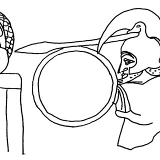 320x320 Drawing Of The Rear Wall Of The Tomb Showing Positions