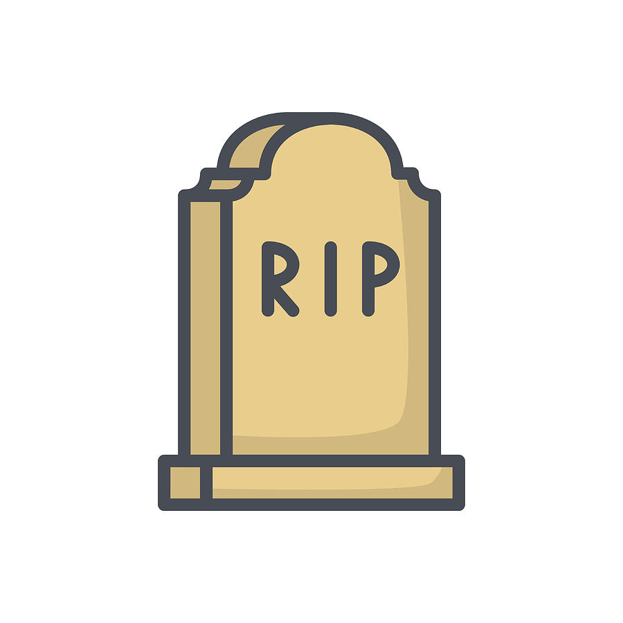 900x900 Halloween Holiday Colored Icon Grave Rip Tomb