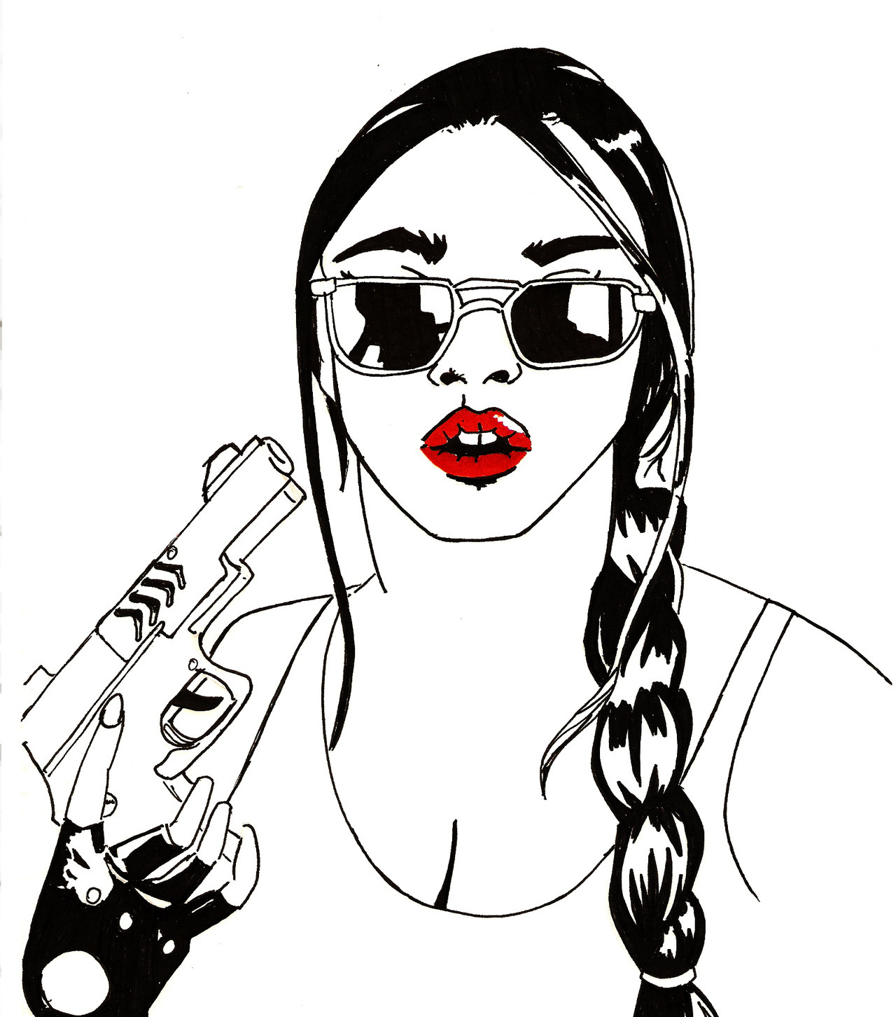 1280x1452 artsy drawing of tamara chambers