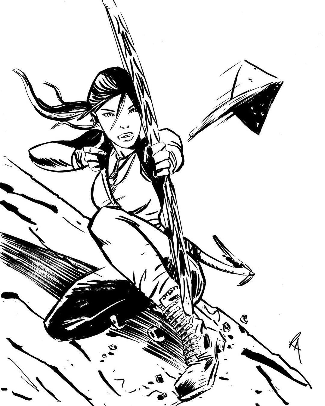 1080x1349 Lara Croft Tomb Raider Inks
