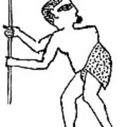 180x180 Pott's Disease In Egyptian Tomb Drawing Art Print