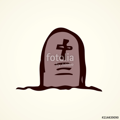 500x500 Tombstone Vector Drawing Stock Image And Royalty Free Vector