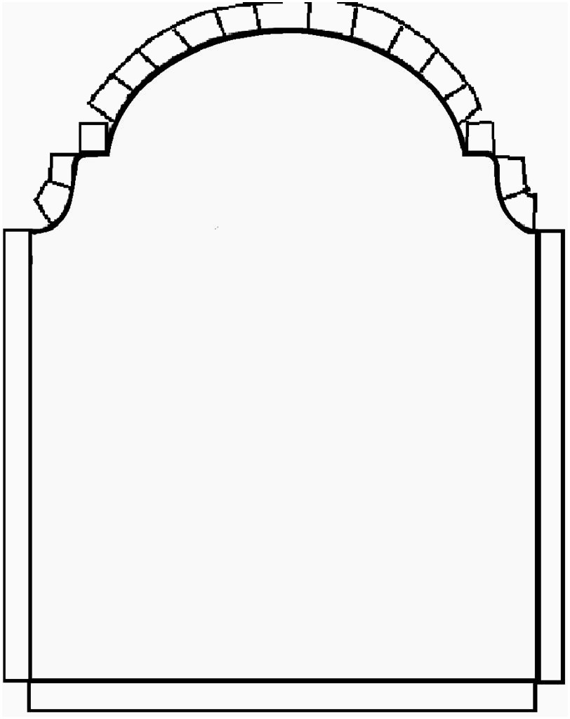 812x1024 Tombstone Drawing Line For Free Download