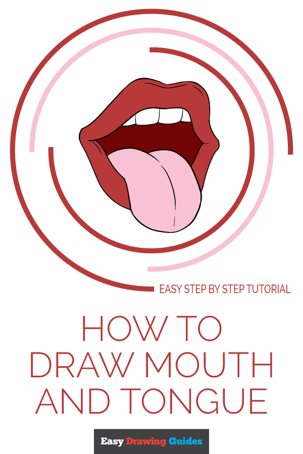 600x900 How To Draw A Mouth And Tongue