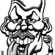 180x180 Michael Jordan Tongue Out Caricature Poster