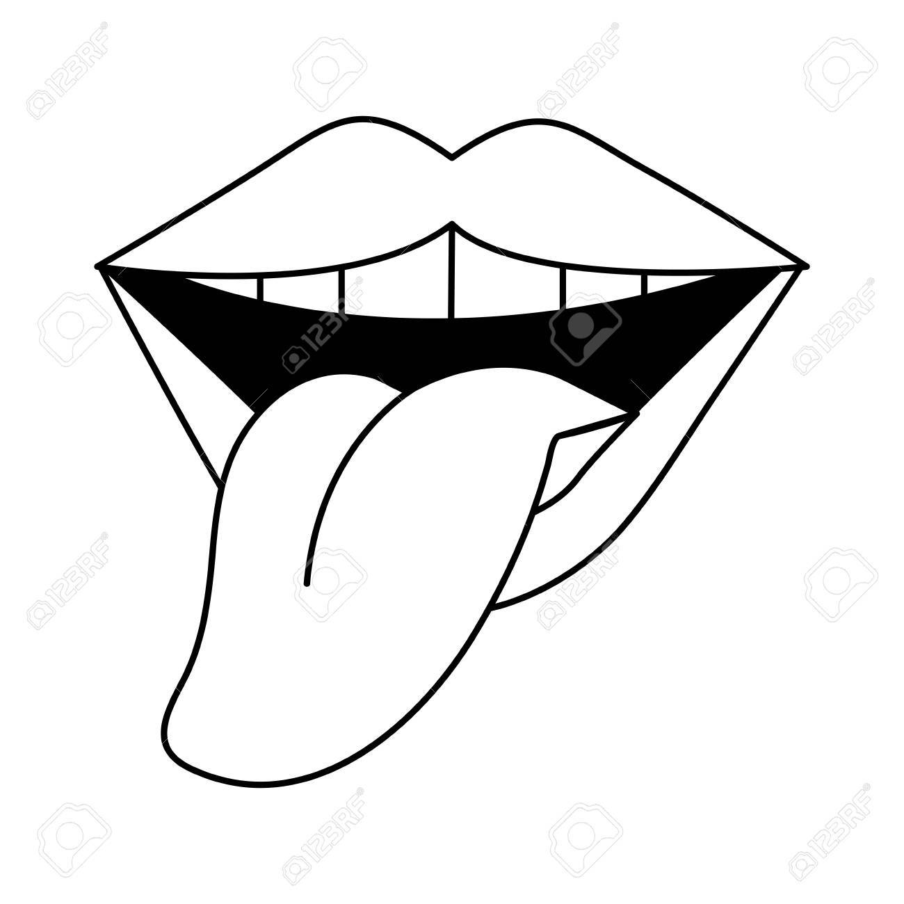 Tongue Out Drawing | Free download on ClipArtMag