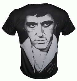 250x262 scarface t shirt with logo and all over printed picture