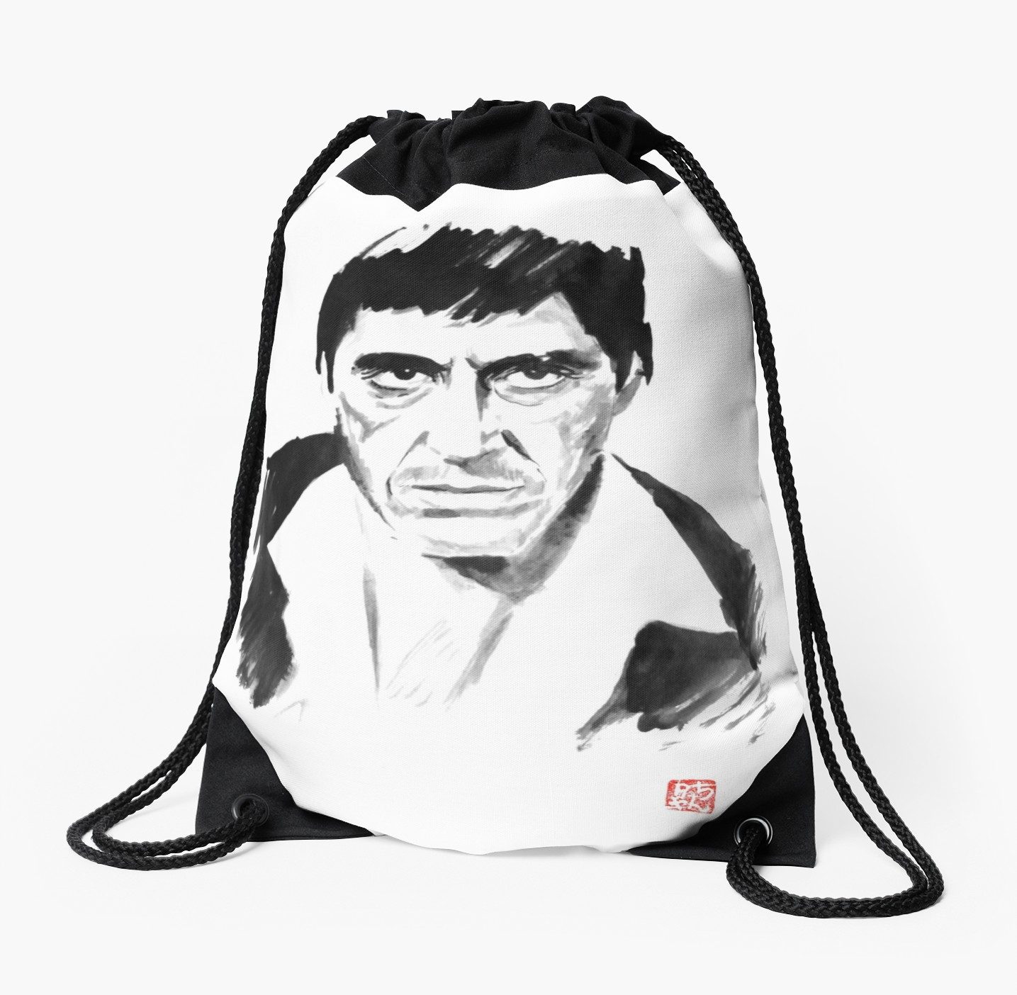 1435x1404 Tony Montana Drawstring Bag