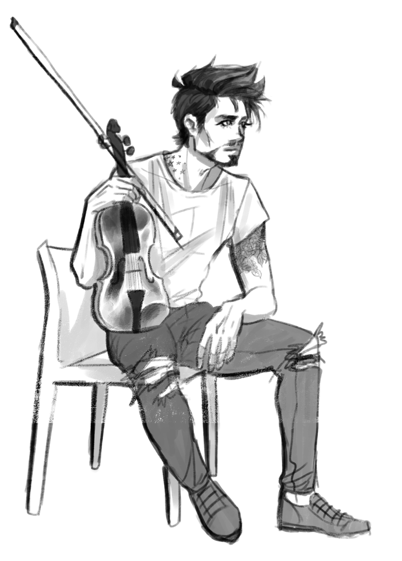 1280x1787 Drawing Tony Stark, Iron Man, Marvel