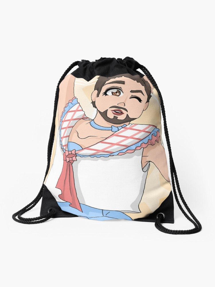750x1000 Tony Stark Crossdressing Drawstring Bag