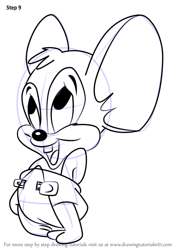 600x846 Learn How To Draw Li'l Sneezer From Tiny Toon Adventures