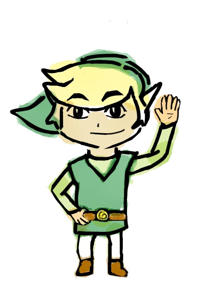 640x920 Quick Toon Link Digital Drawing Zelda