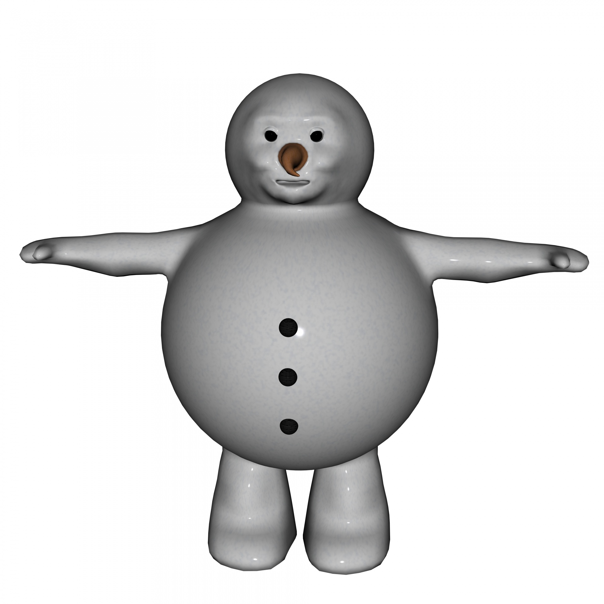 1920x1920 Snowman, Grey, Toon, Cartoon, Drawing