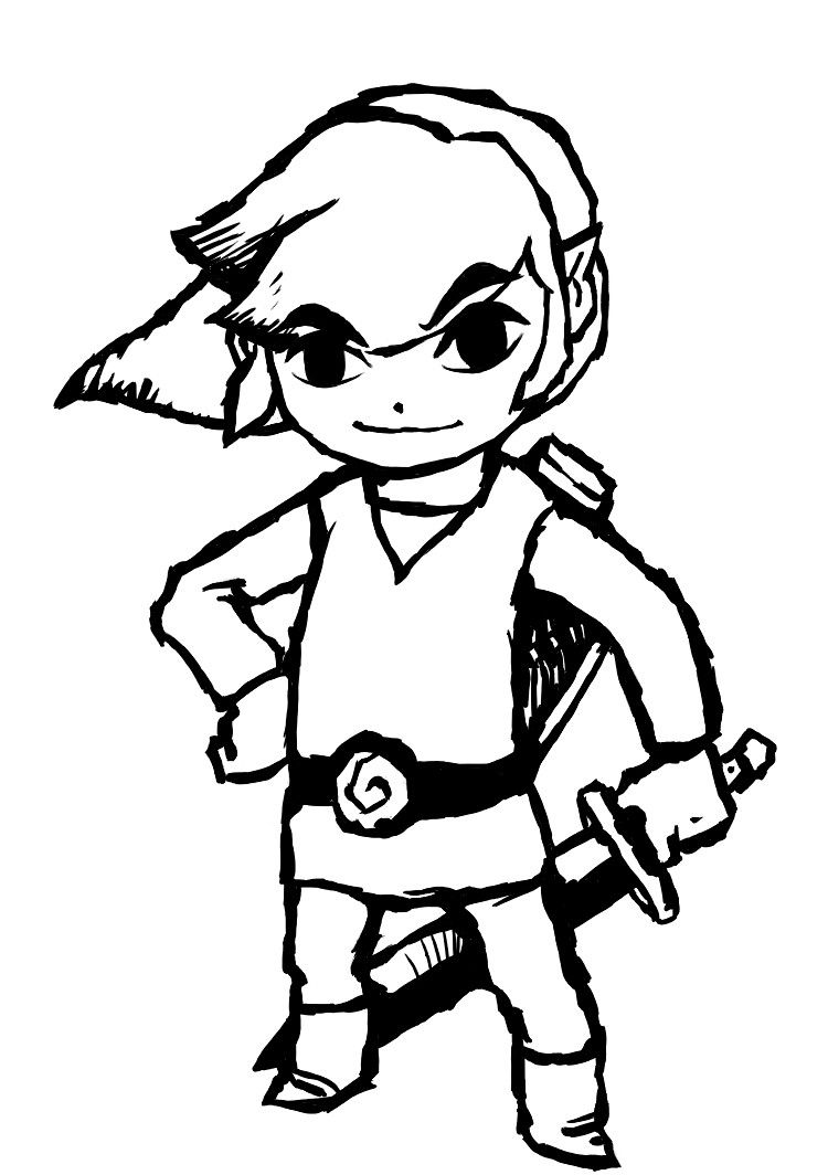 Toon Link Drawing