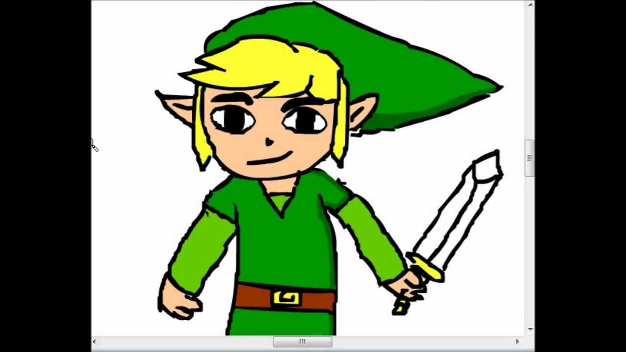 1280x720 Drawing Toon Link
