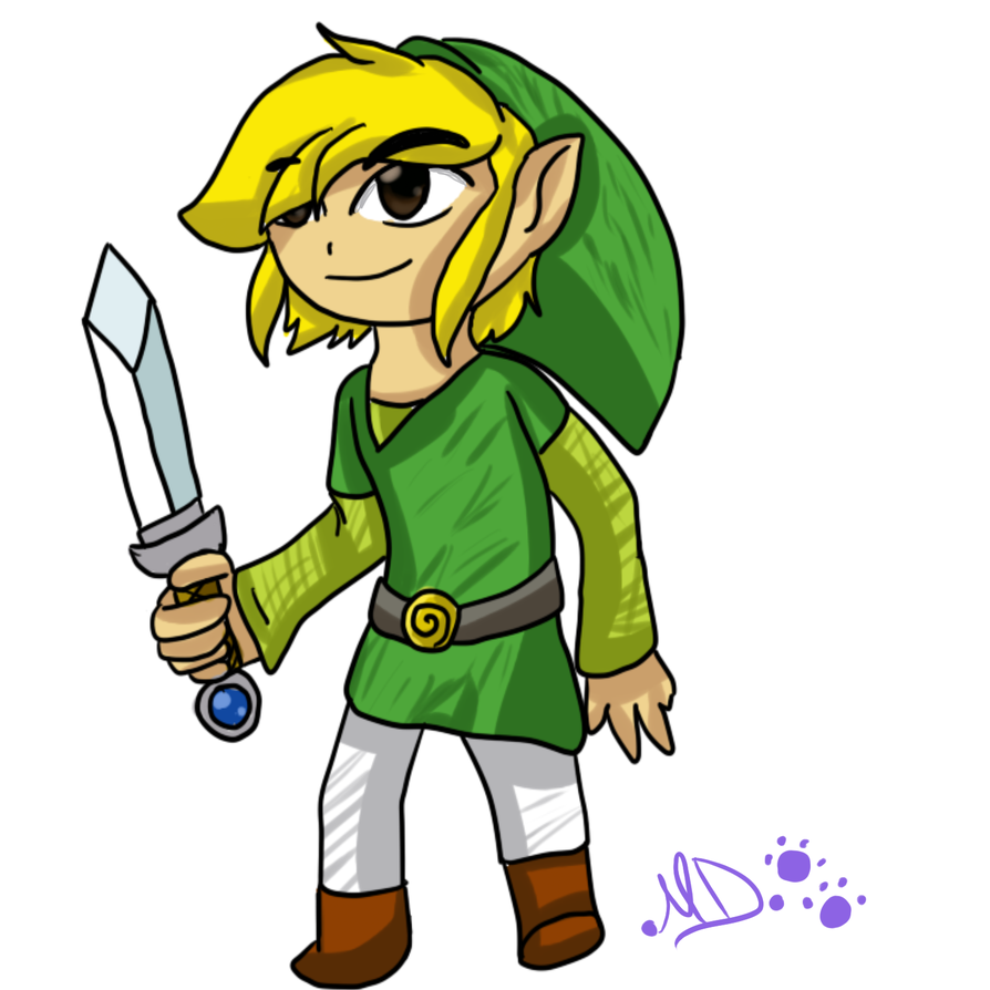 894x894 Toon Link Drawing